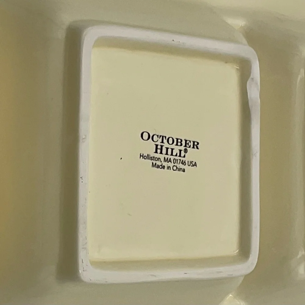 October Hill Beige 3 Section Divided Relish Hors d’oeuvre Dish